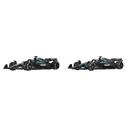 HOT WHEELS PREMIUM F1 dviejų Mercedes-Benz George Russel ir Kimi Antonelli bolidų rinkinys (JMM93)
