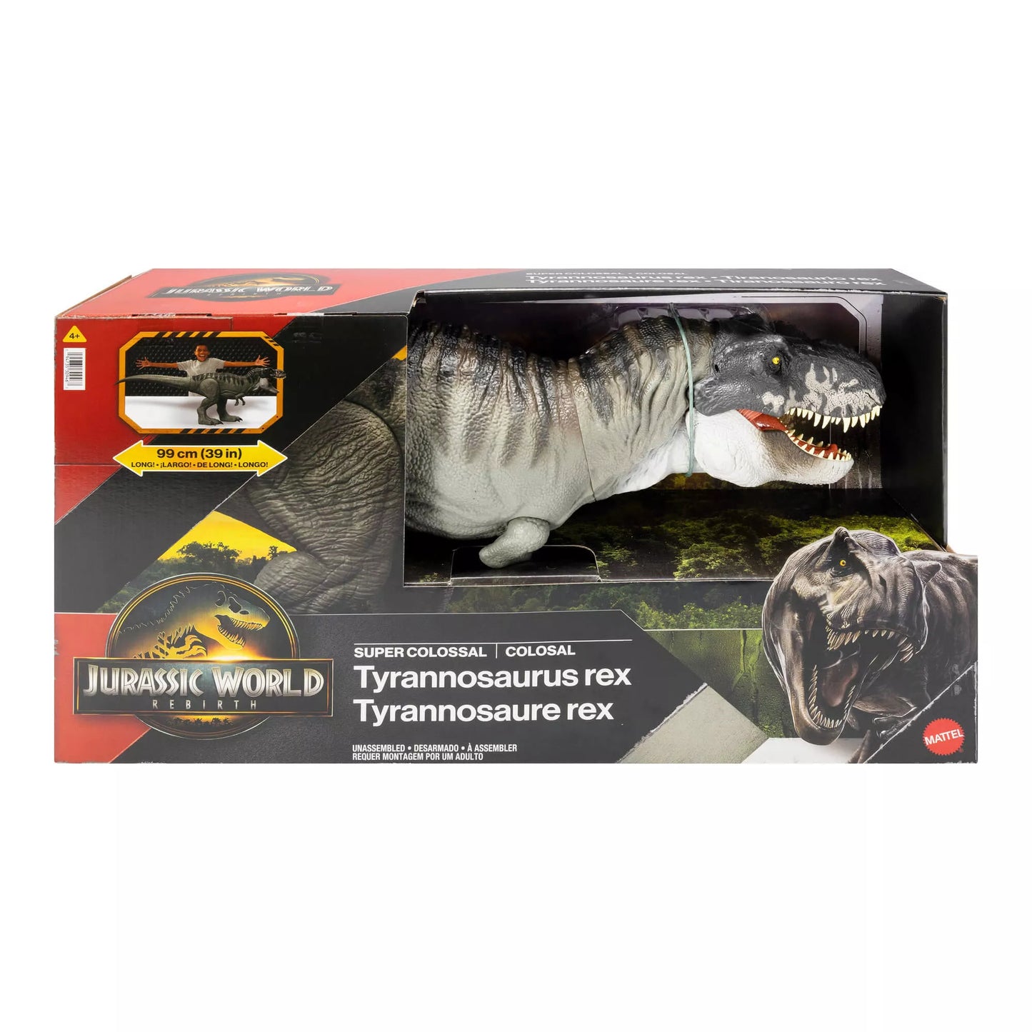 JURASSIC WORLD milžiniška figūrėlė – Super Colossal T. rex (JGB52)