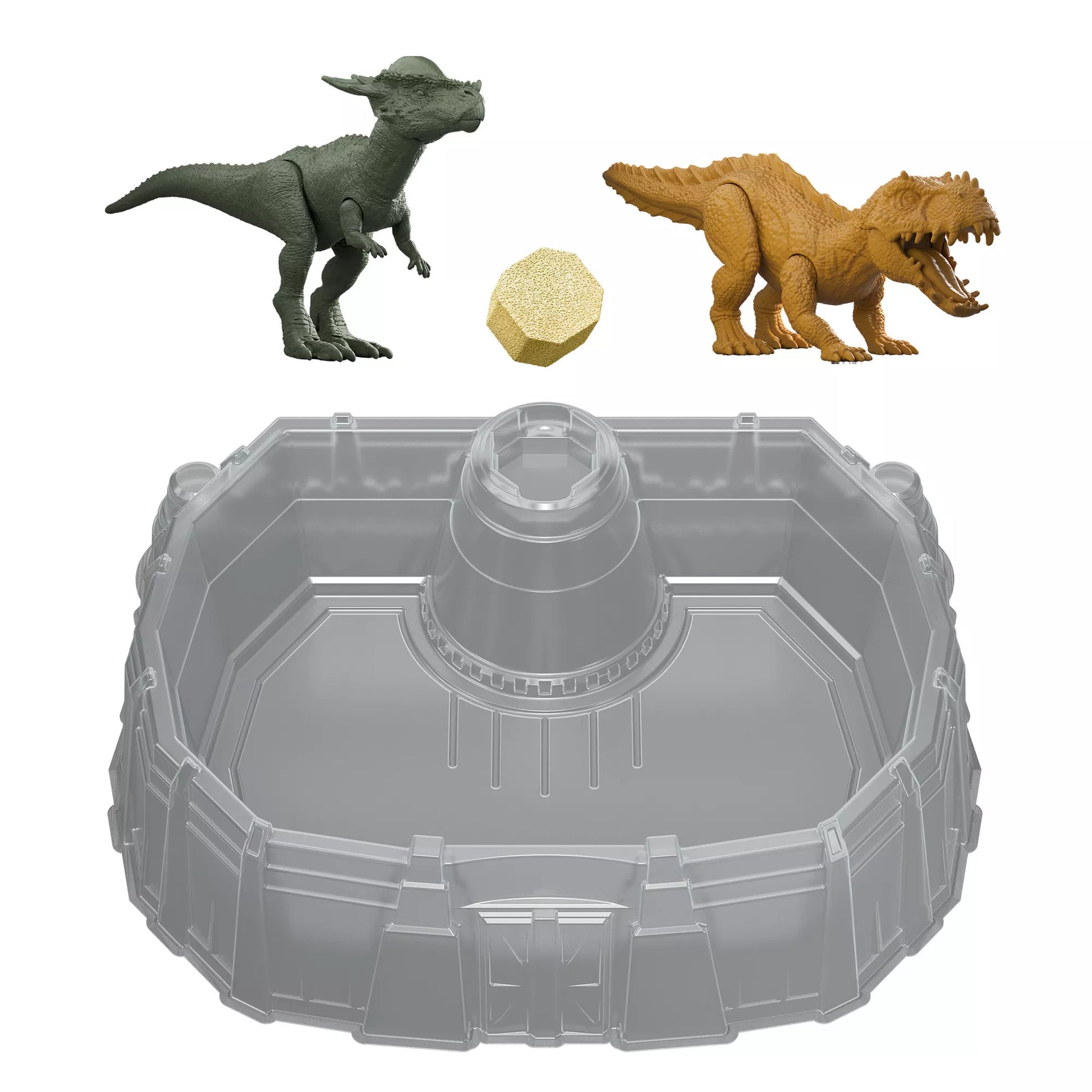 JURASSIC WORLD rinkinys su spalvų keitimo funkcija – Kovų arena (JDC59)