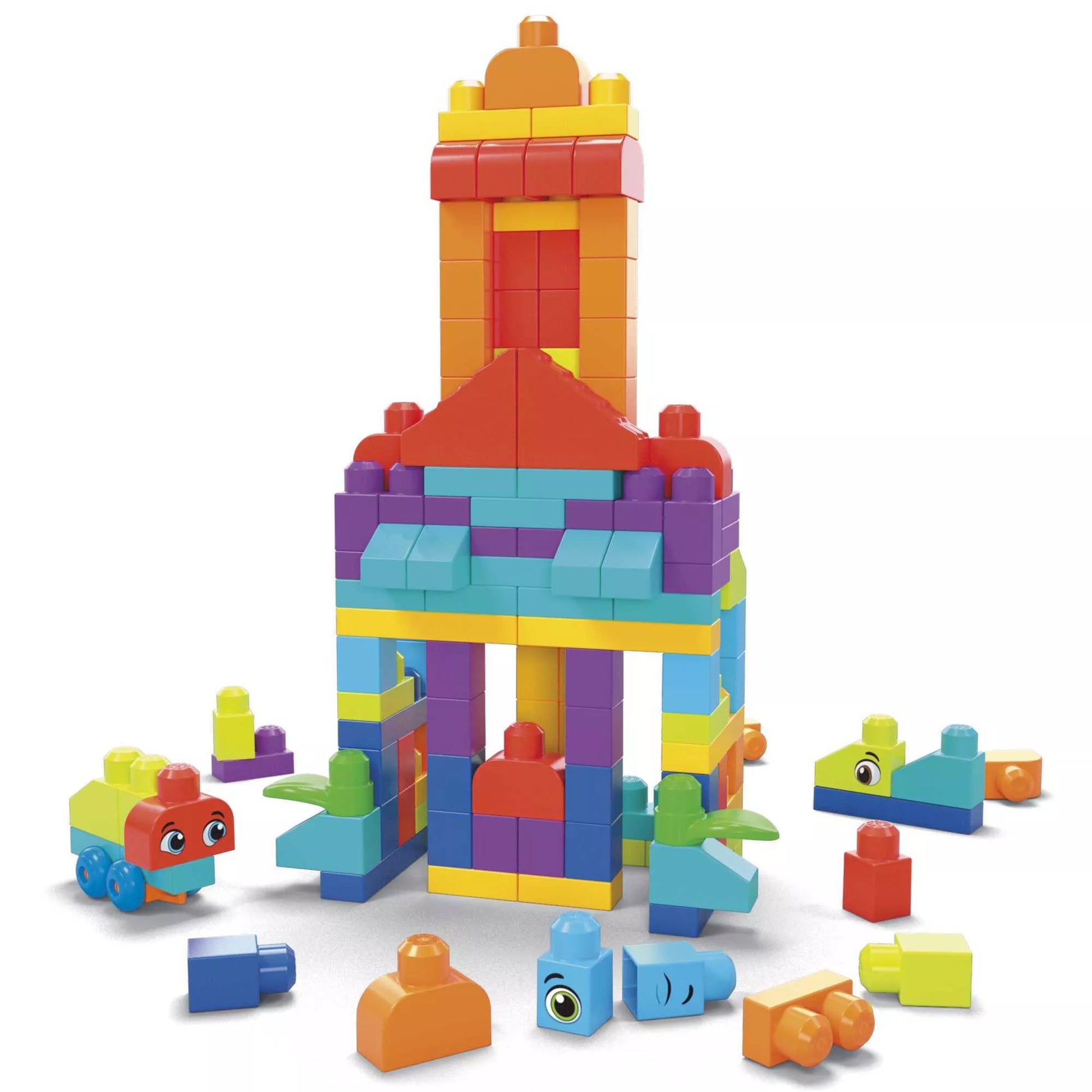 MEGA BLOKS kaladėlių rinkinys (krepšyje 150 det.) (HHM96)