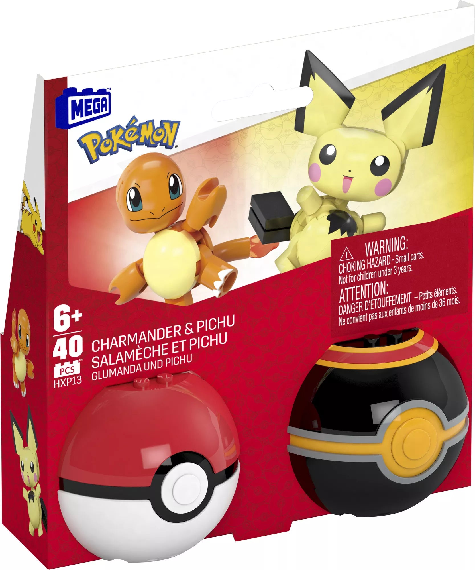 MEGA CONSTRUX POKEMON dviejų Poke rutulių pakuotė (HXP11)
