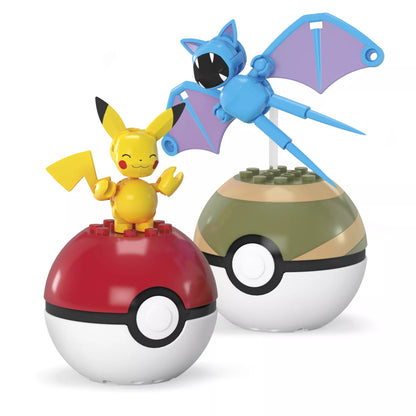 MEGA CONSTRUX POKEMON dviejų Poke rutulių pakuotė (HXP11)