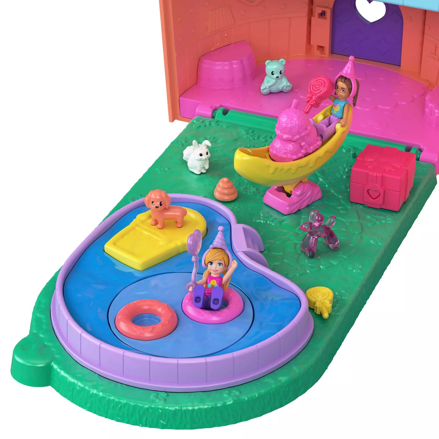 POLLY POCKET ICE CREAM HOUSE pramogų rinkinys (JFT91)