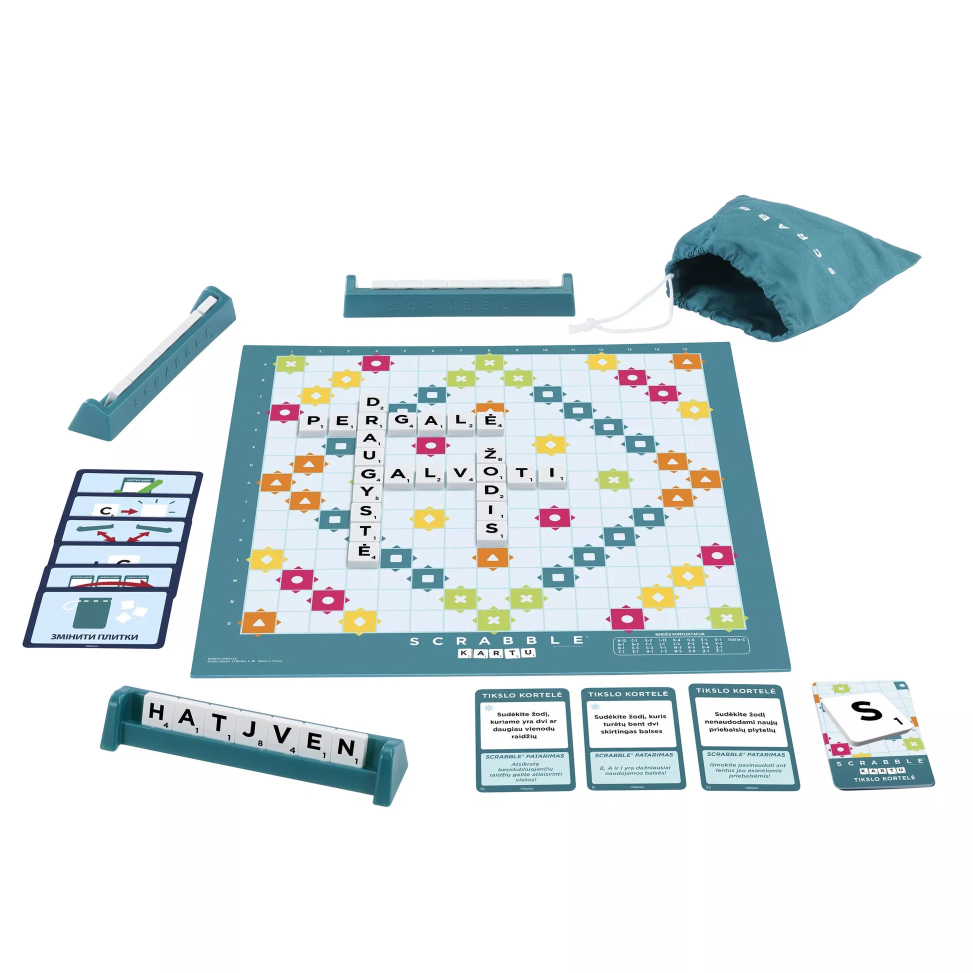 SCRABBLE žaidimas lietuvių kalba 2in1 (HXW10)