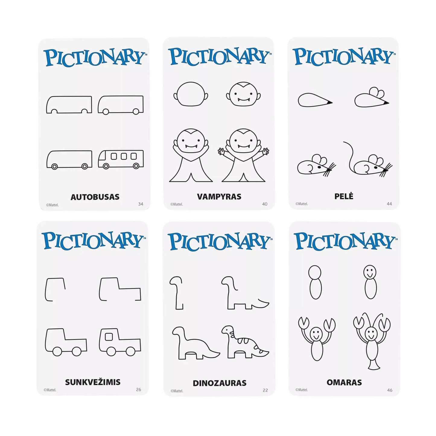 Stalo žaidimas PICTIONARY (lietuvių kalba) (JGF68)