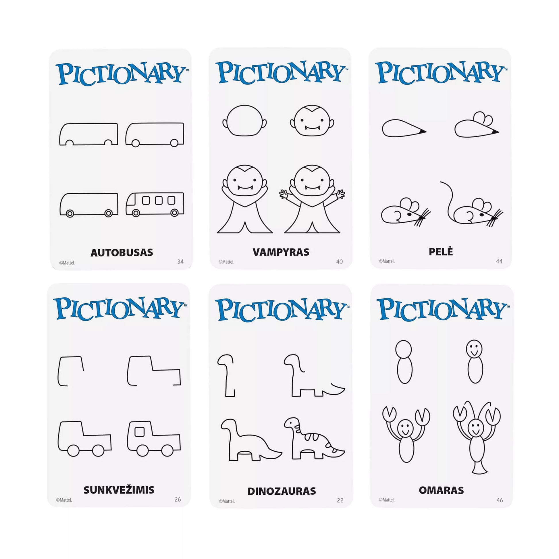 Stalo žaidimas PICTIONARY (lietuvių kalba) (JGF68)