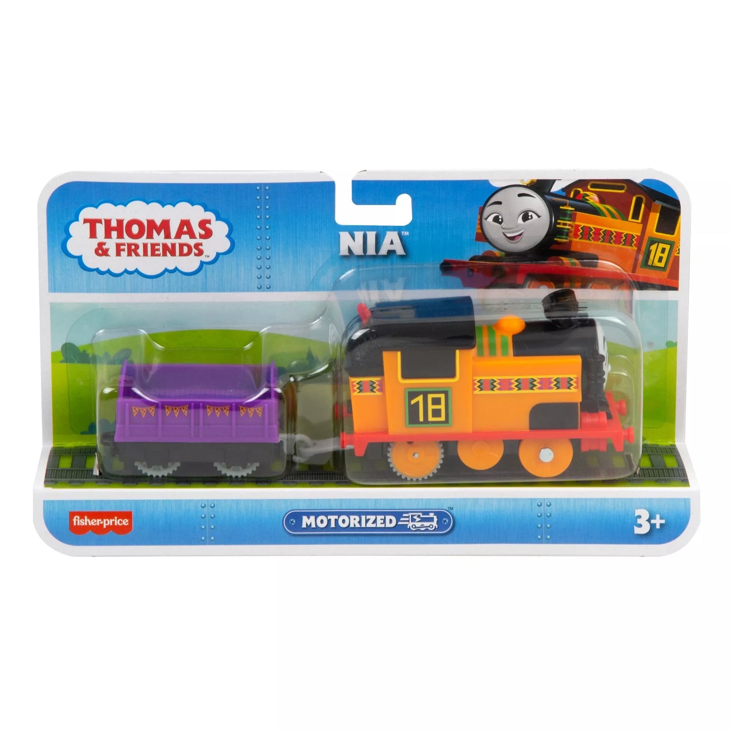 THOMAS AND FRIENDS motorizuotas garvežiukas su vagonu (HFX96)