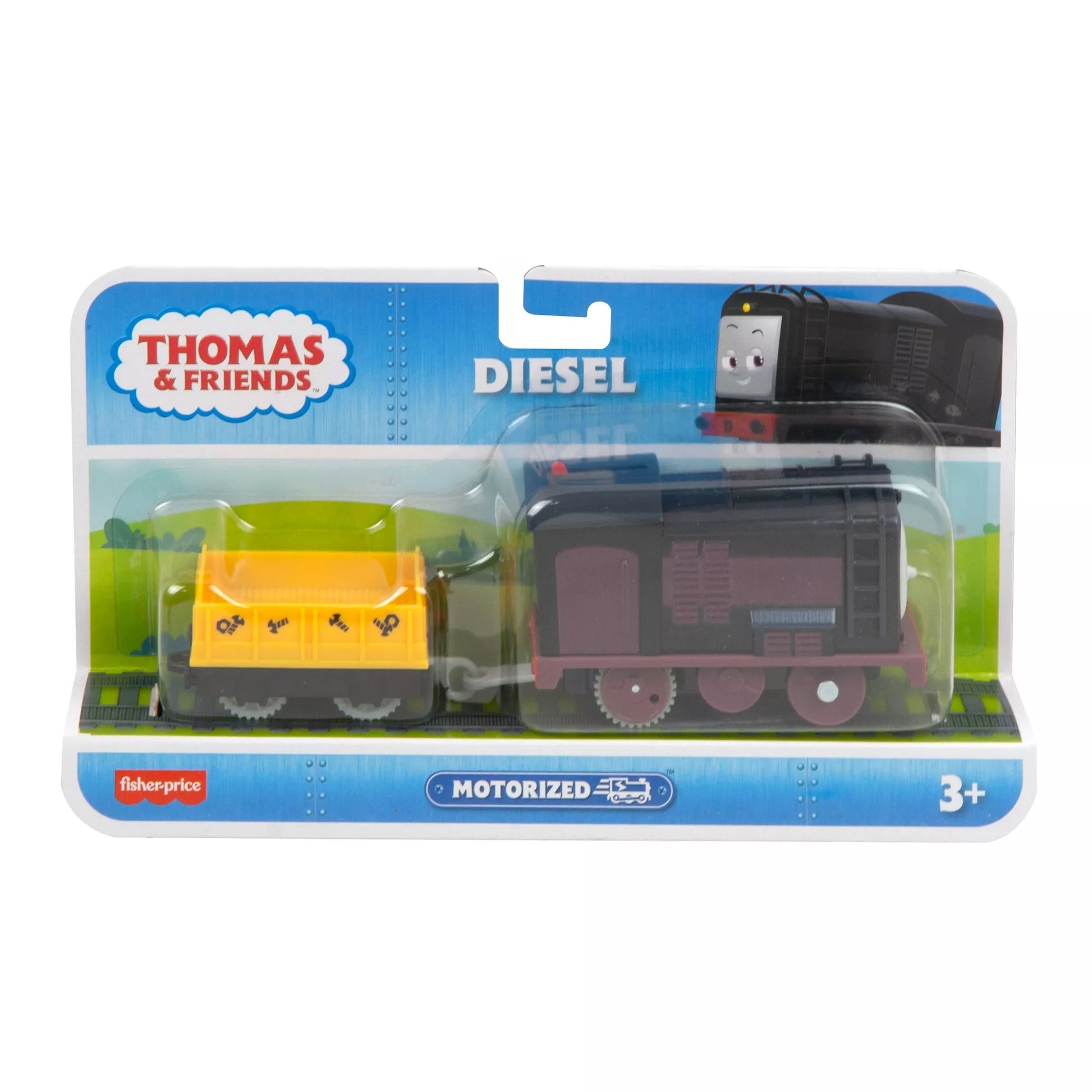 THOMAS AND FRIENDS motorizuotas garvežiukas su vagonu (HFX96)
