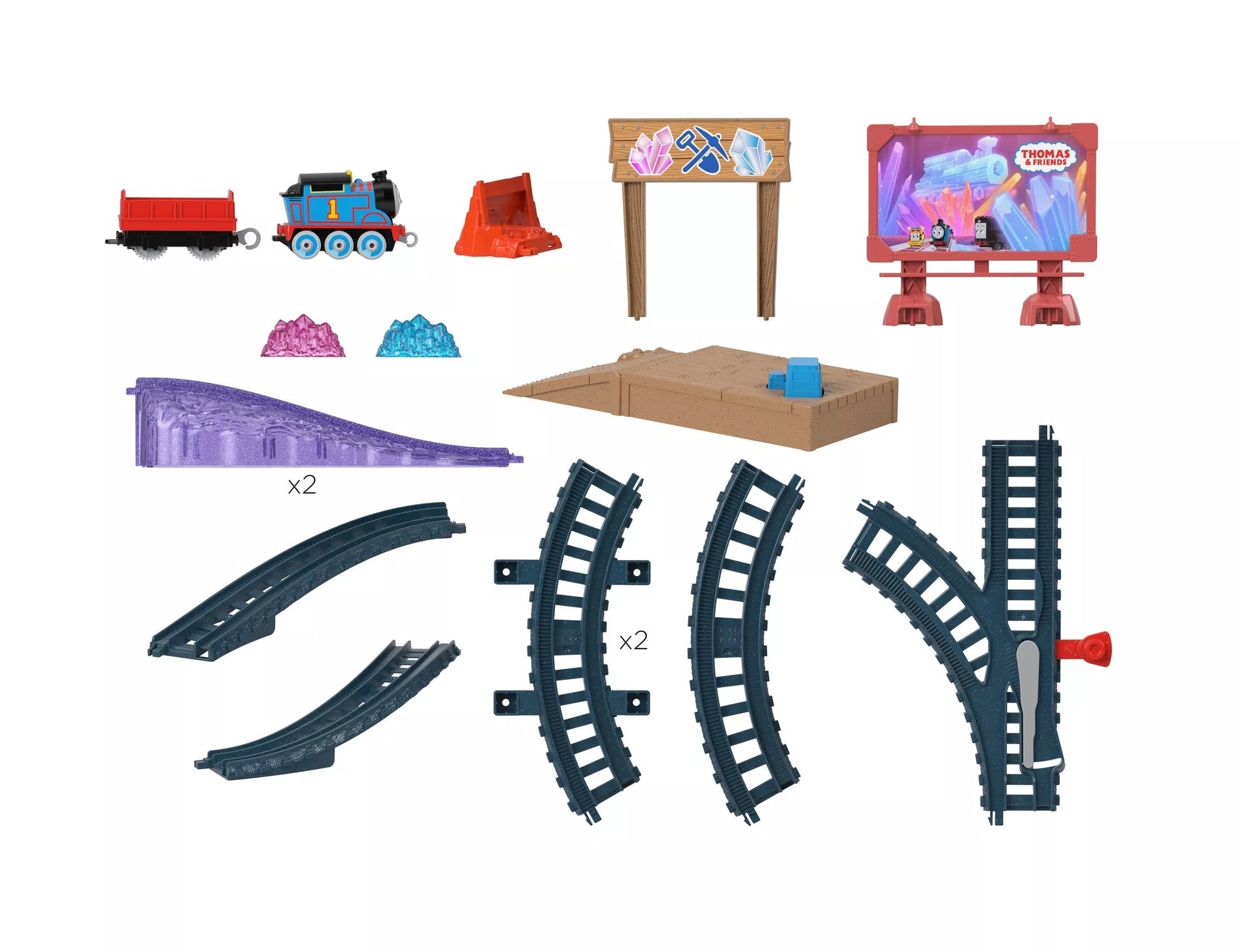THOMAS AND FRIENDS trasų rinkinys garvežiukams (HGY82)