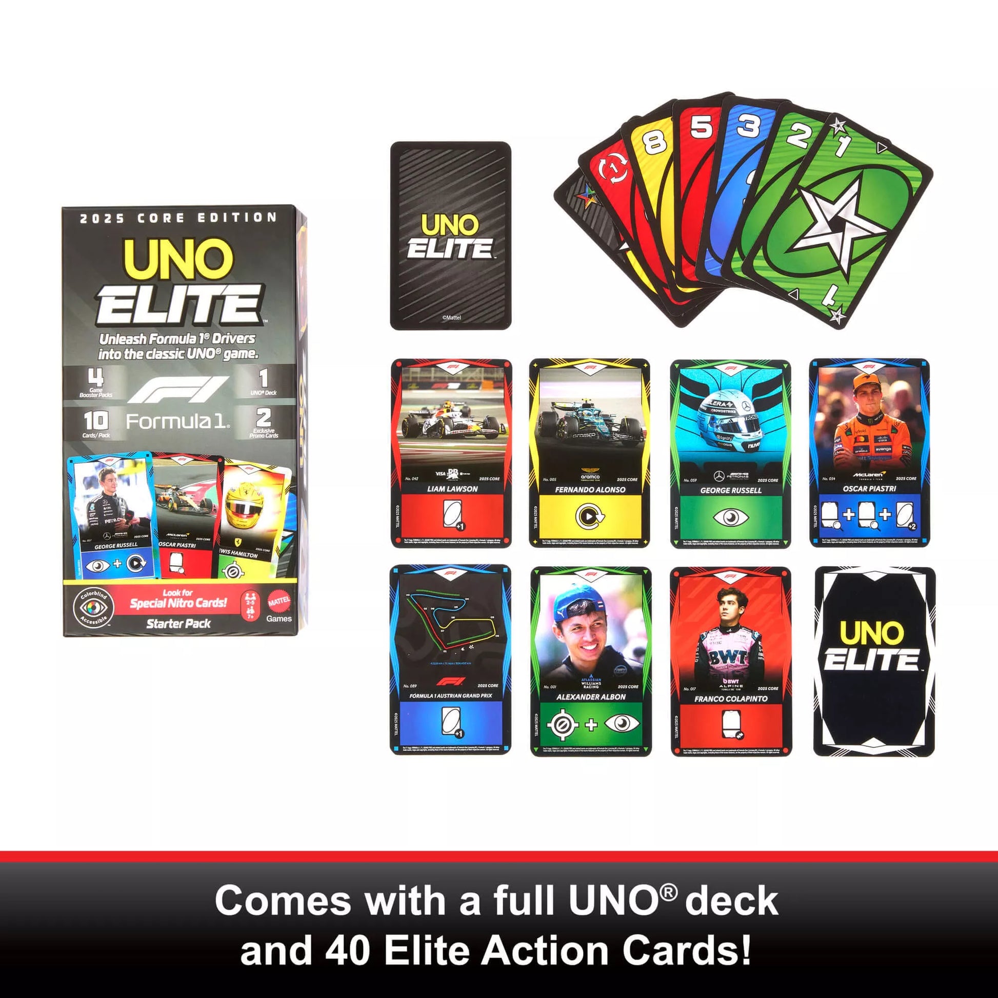 UNO ELITE F-1 kortos (Starter Pack)
