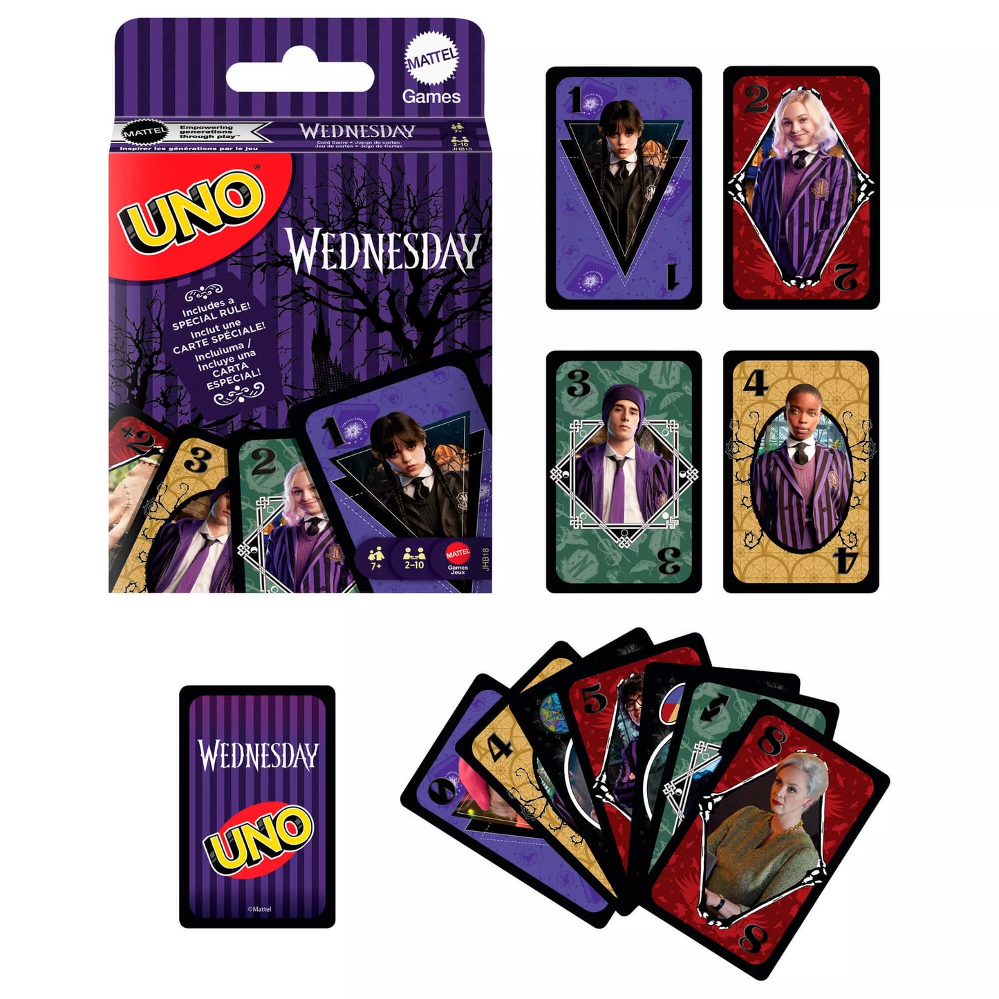 UNO kortos WEDNESDAY (JHB18)